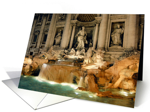 Trevi Fountain, Rome, Italy card (256575)