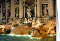 Trevi Fountain, Rome, Italy card