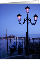 Evening in Venice, Italy card