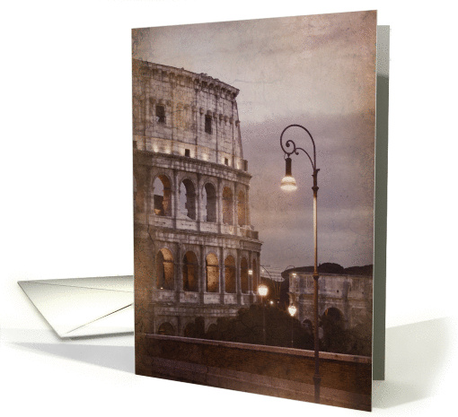 Roman Coliseum, Rome, Italy card (257139)