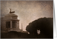 Monumento Nazionale (Vintage), Rome, Italy card