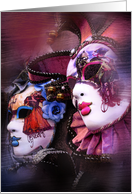 Masquerade - Venetian Masks card
