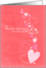 Happy Birthday to my Love card