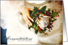 Congratulations Wedding Sugarbush flower bouquet card