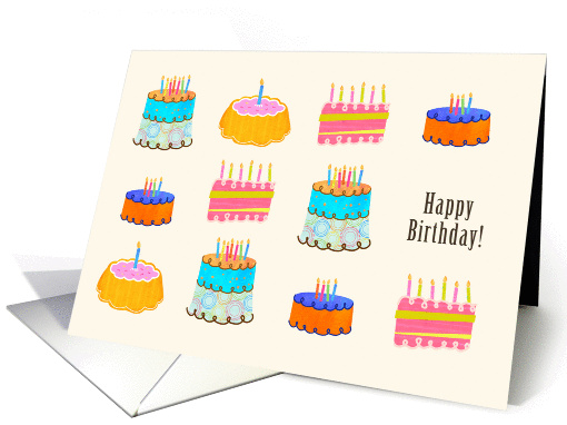 Birthday Cake Drawings card (1029053)