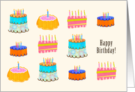 Birthday Cake Drawings card