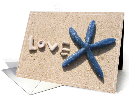 Love Starfish card (241099)