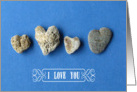 heart stones card