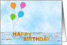 Birthday Balloons card