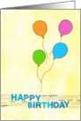Birthday Balloons card
