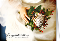 Congratulations Wedding Sugarbush flower bouquet card