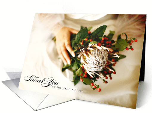 Thank You for the Wedding Gift sugarbush flower card (843322)
