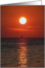 Birthday, for him, Sailboat In sunset card