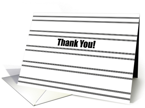 Thank You, for all of your help, black stripes. card (1336680)
