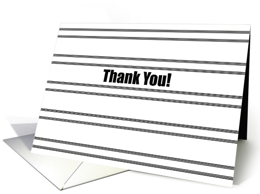 Thank You, for all of your help, black stripes. card (1336680)