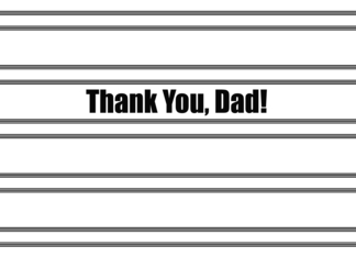 Thank You, Dad,...