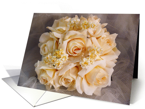 Be My Bridesmaid? Rose bouquet. card (254225)
