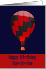 Birthday, Son-in-law, hot air balloon card