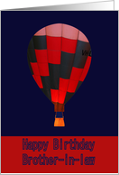Birthday, Brother-in-law, hot air balloon card