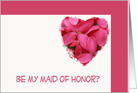 Maid of Honor Invitation card