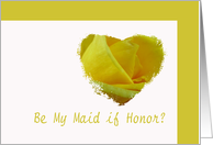 Maid of Honor Invitation card