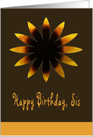 Birthday, sis card