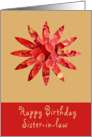 Birthday, sister-in-law card