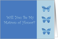 Matron of Honor Invitation card