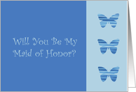 Maid of Honor Invitation card