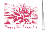 Birthday, sis card