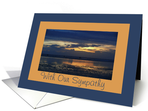 Sympathy, blue sunset card (360950)