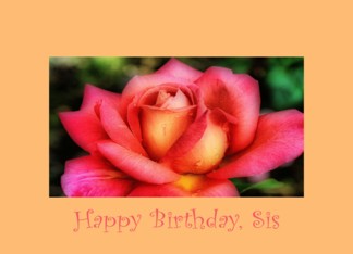 Birthday, Sis, pink ...