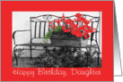 Birthday, Daughter, bench card