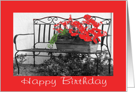 Birthday, any one, bench card