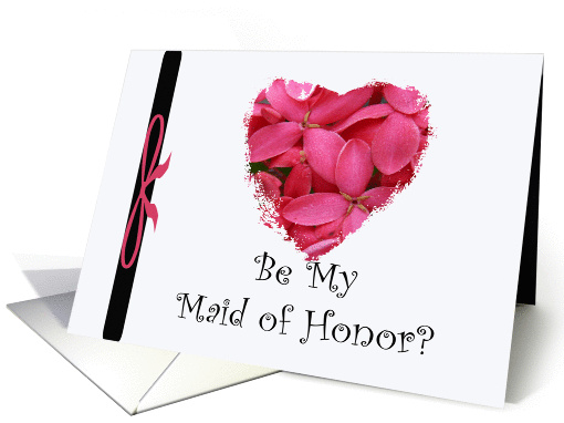 maid of Honor, Flower Hearts card (389622)
