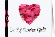 Flower Girl, Flower Hearts card