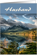 Father’s Day, Husband, Mountain lake card