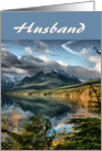 Father’s Day, Husband, Mountain lake card