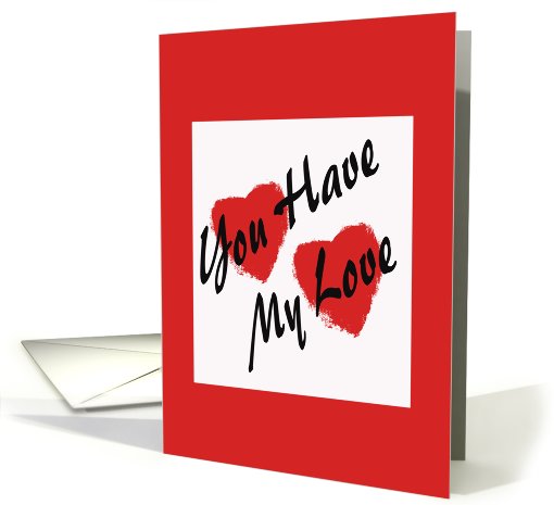 Red Hearts, Love card (452258)