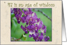 47th Birthday, Purple Orchid card