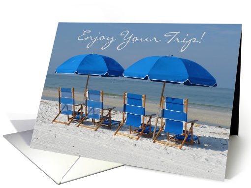 Enjoy your trip, Beach & Umbrellas card (461394)