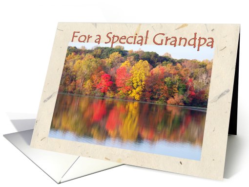 Birthday Grandpa, Beauty of Autumn card (470734)