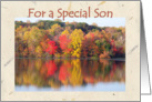 Birthday Son, Beauty of Autumn card