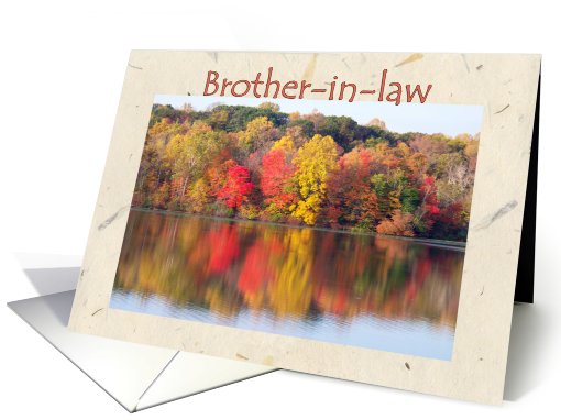 Birthday Brother-in-law, Beauty of Autumn card (470759)