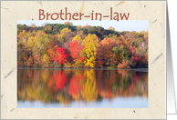Birthday Brother-in-law, Beauty of Autumn card