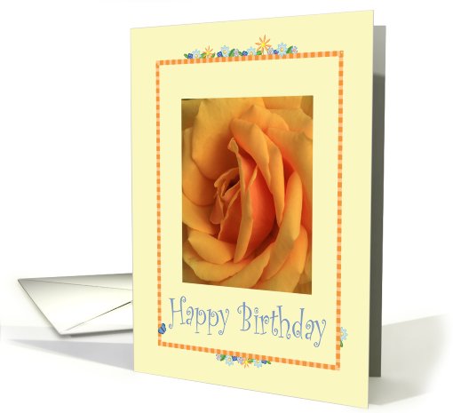 Happy Birthday, yellow rose card (475766)
