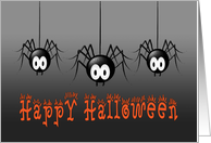 Happy Halloween, Spiders card
