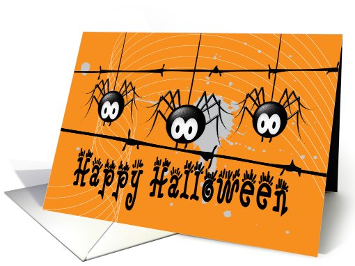 Happy Halloween, Spiders card (481399)