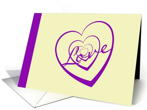 Love & Hearts card (484540)