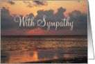 With Sympathy, gulf sunset card